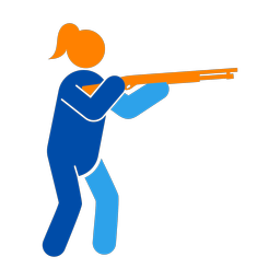 Skeet Shooting - Female | Round | 3 Colored | v1
