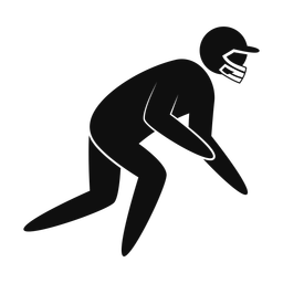 American Football Lineman - Male | Strike | Silhouette | v2