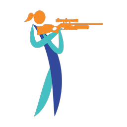 Air Rifle - Female | Motion | 3 Colored | v1