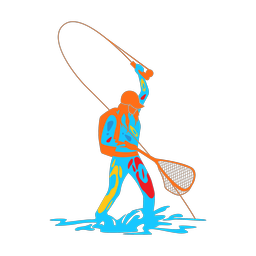 Fly Fishing - Female | Splash | Colorful | v1