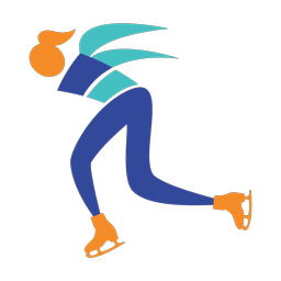 Speed Skating - Female | Motion | 3 Colored | v3