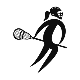 Lacrosse Player - Female | Motion | Silhouette | v1