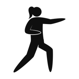 Karate - Female | Strike | Silhouette | v3