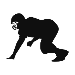 American Football Lineman - Male | Classic | Silhouette | v2