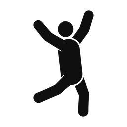 Dancing - Male | Round | Silhouette | v3