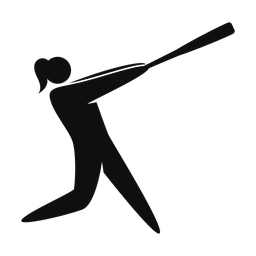 Softball Batter - Female | Strike | Silhouette | v1