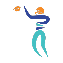 American Football Quarterback - Male | Motion | 3 Colored | v1