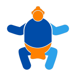Sumo Wrestling - Male | Round | 3 Colored | v3