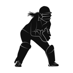 Cricket Wicket Keeper - Female | Promax | Silhouette | v1
