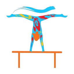 Uneven Bars - Female | Splash | Colorful | v7