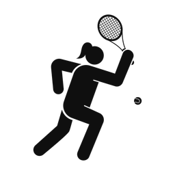 Tennis - Female | Round | Silhouette | v6