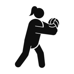 Volleyball - Female | Round | Silhouette | v2