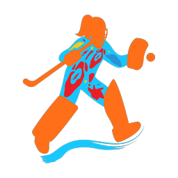 Field Hockey Goalie - Female | Splash | Colorful | v1
