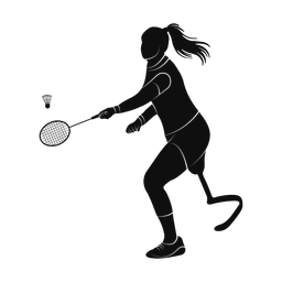 Para Badminton - Female | Promax | Silhouette | v1