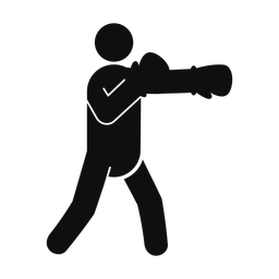 Boxing - Male | Round | Silhouette | v2