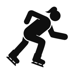 Speed Skating - Female | Round | Silhouette | v3