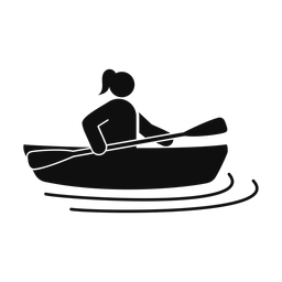 Kayak Racing - Female | Round | Silhouette | v2