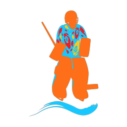 Ice Hockey Goalie - Male | Splash | Colorful | v3