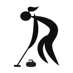 Curling - Female | Motion | Silhouette | v1