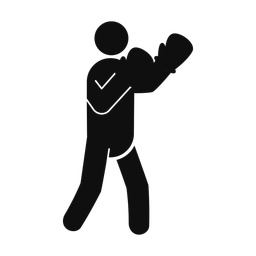 Boxing - Male | Round | Silhouette | v1