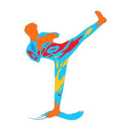 Kickboxing - Male | Splash | Colorful | v1