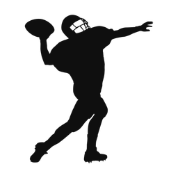 American Football Quarterback - Male | Classic | Silhouette | v1