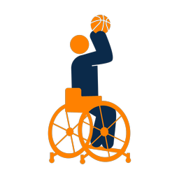 Wheelchair Basketball - Male | Round | 2 Colored | v1