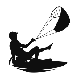 Kitesurfing - Male | Classic | Silhouette | v1