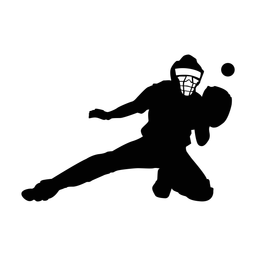 Baseball Catcher - Male | Classic | Silhouette | v1
