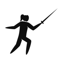 Fencing - Female | Strike | Silhouette | v1