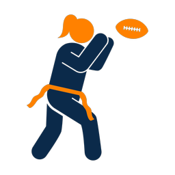 Flag Football Receiver - Female | Round | 2 Colored | v1