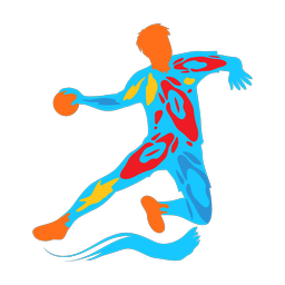 Handball - Male | Splash | Colorful | v1
