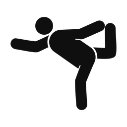 Yoga - Male | Round | Silhouette | v7