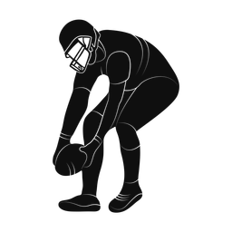 American Football Lineman - Male | Promax | Silhouette | v1