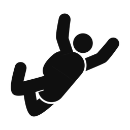 Skydiving - Male | Round | Silhouette | v1