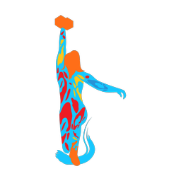 Cross Fit - Female | Splash | Colorful | v1