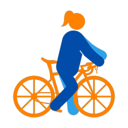Cycling - Female | Round | 3 Colored | v1