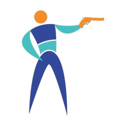 Pistol Shooting - Male | Motion | 3 Colored | v1
