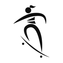 Skateboarding - Female | Motion | Silhouette | v1