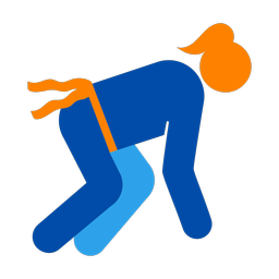 Flag Football Lineman - Female | Round | 3 Colored | v1