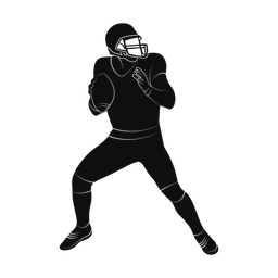 American Football Quarterback - Male | Promax | Silhouette | v2