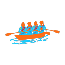 Rowing (Crew) - Female | Splash | Colorful | v1