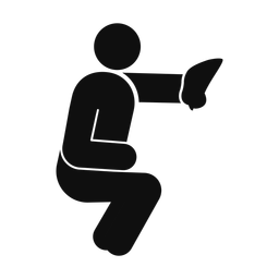 Baseball Catcher - Male | Round | Silhouette | v2