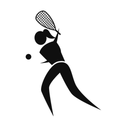 Squash - Female | Motion | Silhouette | v1