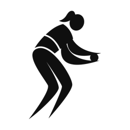 Bocce ball - Female | Motion | Silhouette | v1