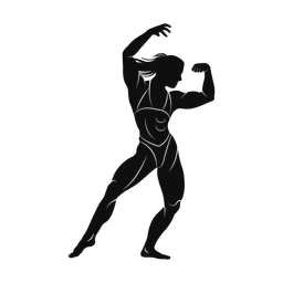 Body Building - Female | Promax | Silhouette | v2