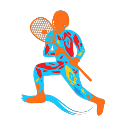 Lacrosse Goalie - Male | Splash | Colorful | v2