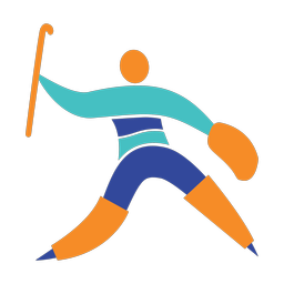 Field Hockey Goalie - Male | Motion | 3 Colored | v1
