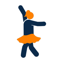 Ballet Dancing - Female | Round | 2 Colored | v3