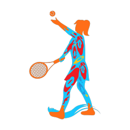 Tennis - Female | Splash | Colorful | v5